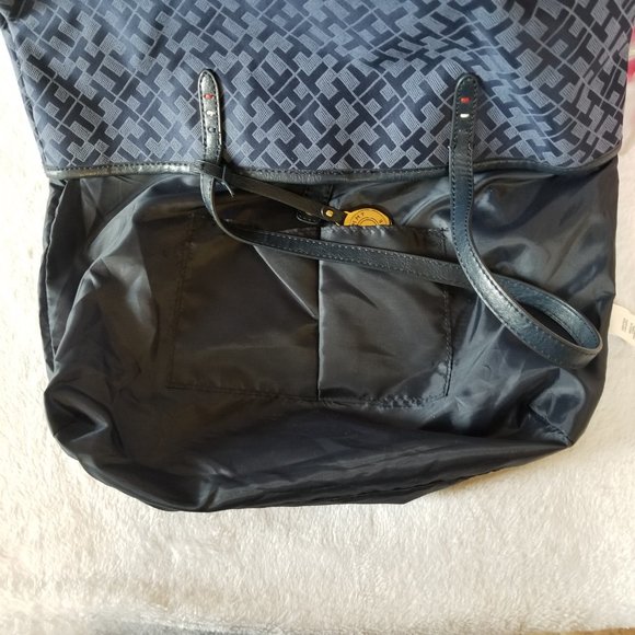 Tommy Hilfiger Monogram Faux Leather Tote - Picture 9 of 14